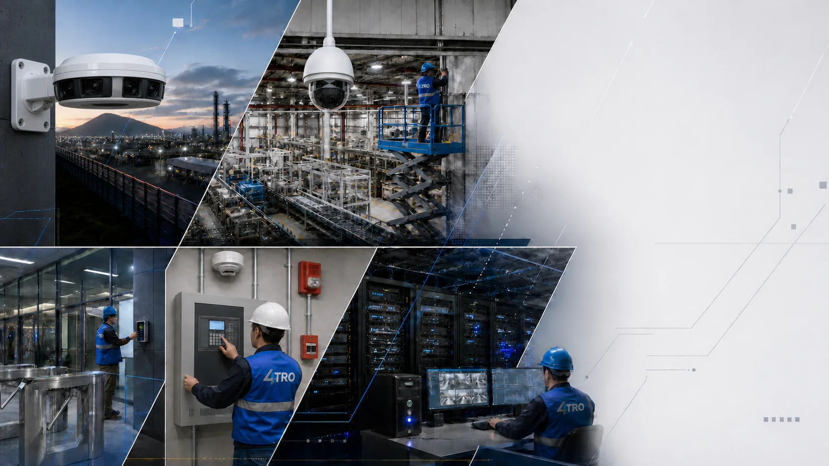 Arquitectura de seguridad unificada para una planta industrial